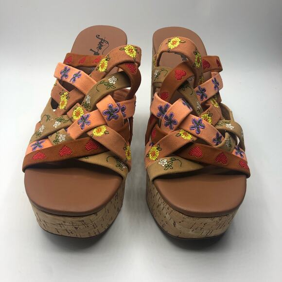 Free People Lisbon Platform Cork Chunky Mule Sandal Size EU 38.5 / US 8.5 - Picture 4 of 7